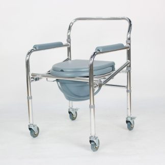 Commode chair with wheels aluminum Thunder 96 A