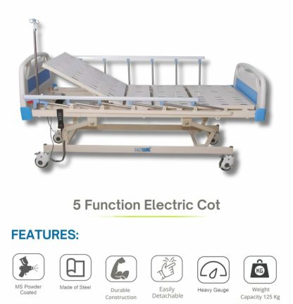 5 Function electric cot/bed