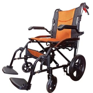 Karma Ryder Lightweight Foldable Aluminum Travel-friendly Wheelchair (Ryder-12 Small Wheel)