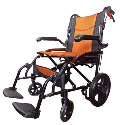 Karma Ryder Lightweight Foldable Aluminum Travel-friendly Wheelchair (Ryder-12 Small Wheel)