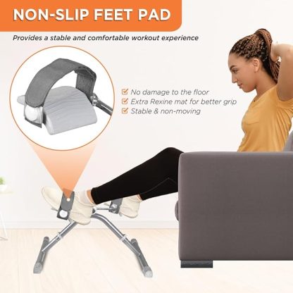 Cycle Exerciser | Indoor Exercise Exerciser to Help in Toning & Shaping Up the Lower Body (Grey) - Image 6