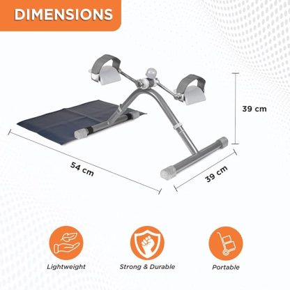 Cycle Exerciser | Indoor Exercise Exerciser to Help in Toning & Shaping Up the Lower Body (Grey) - Image 2