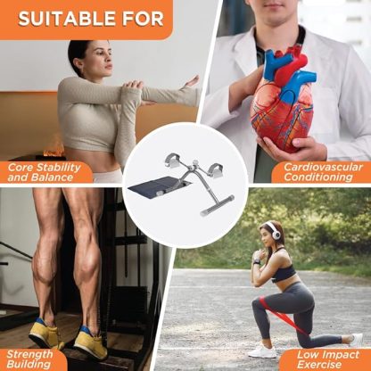 Cycle Exerciser | Indoor Exercise Exerciser to Help in Toning & Shaping Up the Lower Body (Grey) - Image 3