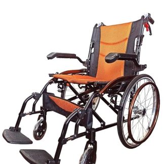 Karma Ryder Lightweight Foldable Aluminum Travel-friendly Wheelchair (Ryder-13 Big Wheel)