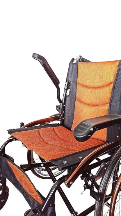 Karma Ryder Lightweight Foldable Aluminum Travel-friendly Wheelchair (Ryder-13 Big Wheel) - Image 2
