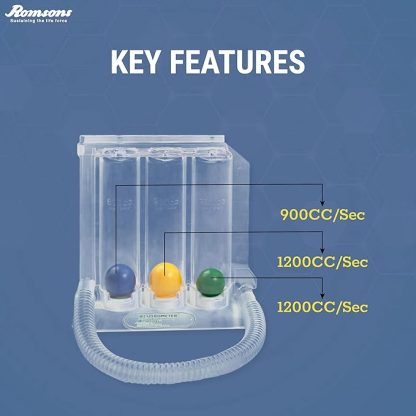 Romsons Respirometer Deep Breathing and Lung Exerciser - Image 3