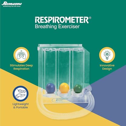 Romsons Respirometer Deep Breathing and Lung Exerciser - Image 4