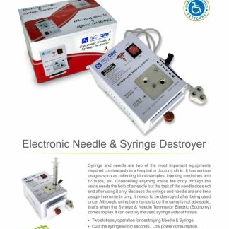 electronic needle and  syringe destroyer