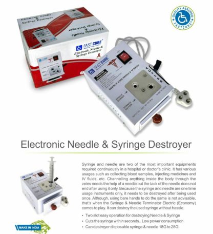 electronic needle and  syringe destroyer
